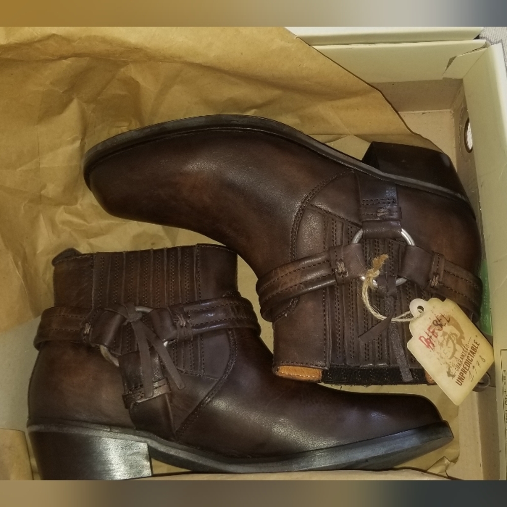 DIESEL Harless Woman Dark Brown Ankle Boots NEW!
